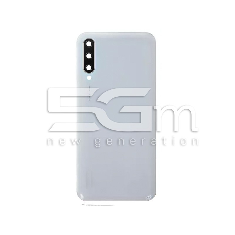 Rear Cover White + Camera Lens Xiaomi Mi A3 No Logo