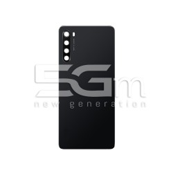 Retro Cover Nero + Vetrino Camera Xiaomi Redmi Note 8T No Logo