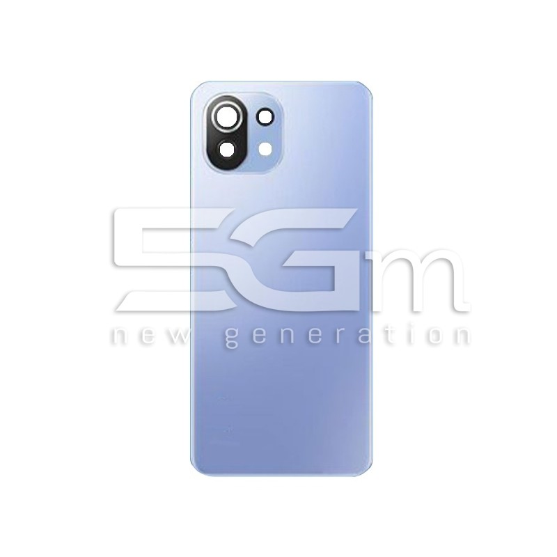 Rear Cover Blue + Camera Lens Xiaomi Mi 11 Lite - 11 Lite 5G No Logo