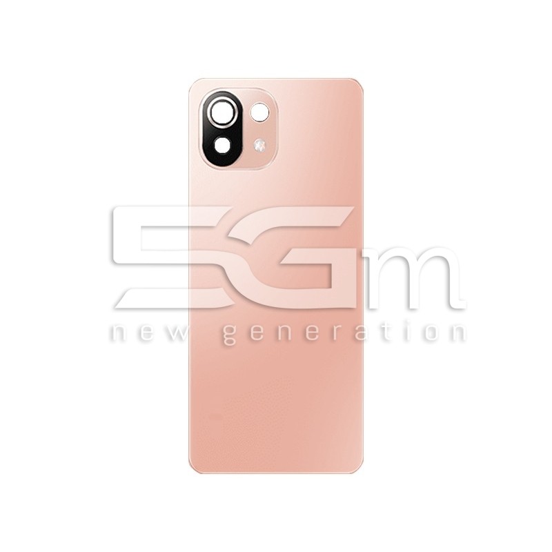 Rear Cover Pink + Camera Lens Xiaomi Mi 11 Lite - 11 Lite 5G No Logo