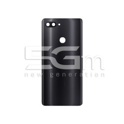 Retro Cover Nero + Vetrino Camera Xiaomi Mi8 Lite No Logo