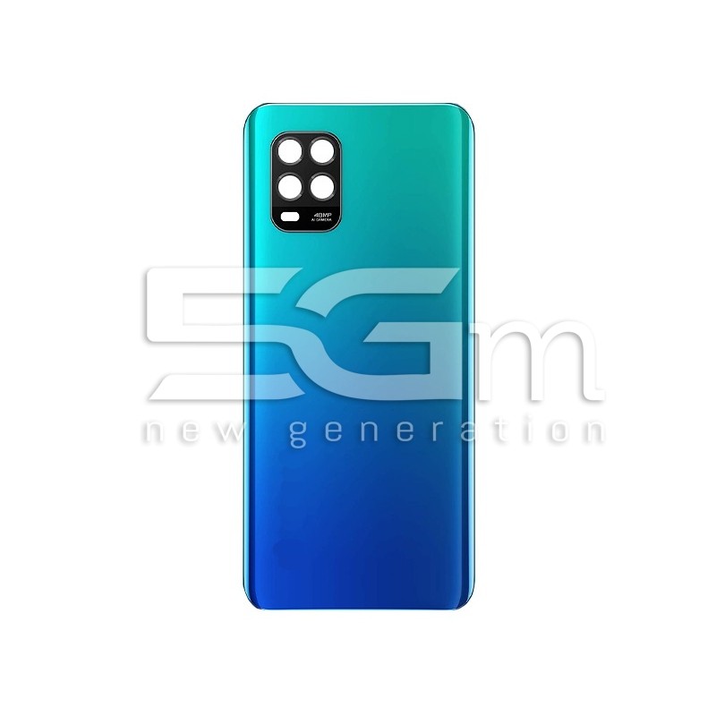 Rear Cover Blue + Camera Lens Xiaomi Mi 10 Lite No Logo