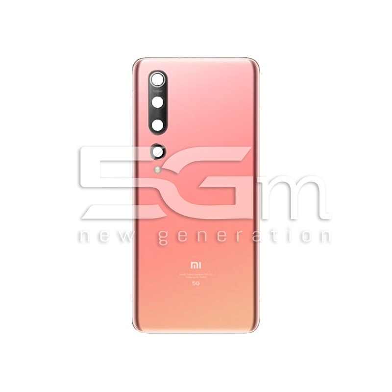 Rear Cover Pink + Camera Lens Xiaomi Mi 10 No Logo
