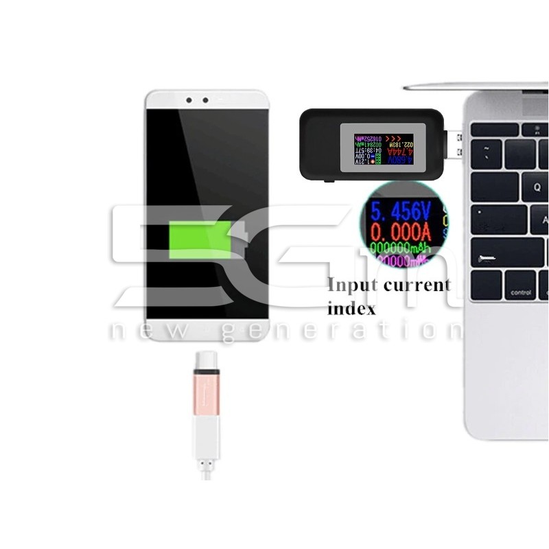 10 in 1 DC Type-C Color Display USB Tester