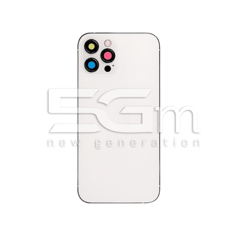 Rear Cover Full Parts White iPhone 12 Pro Max No Logo