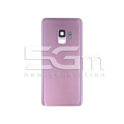 Retro Cover Viola + Vetrino Camera Samsung SM-G960 S9 No Logo