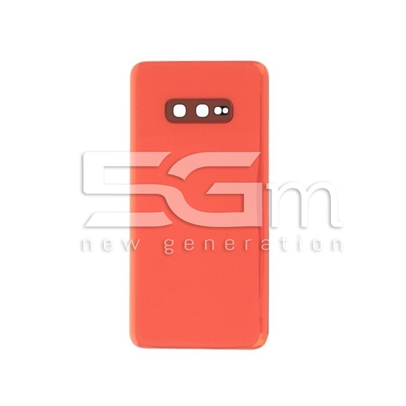 Rear Cover Orange + Camera Lens Samsung SM-G970F S10e No Logo
