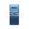 Retro Cover Blu + Vetrino Camera Samsung SM-G975F S10 Plus No Logo