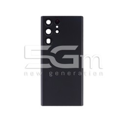 Rear Cover Black + Camera Lens Samsung SM-S908 S22 Ultra No Logo