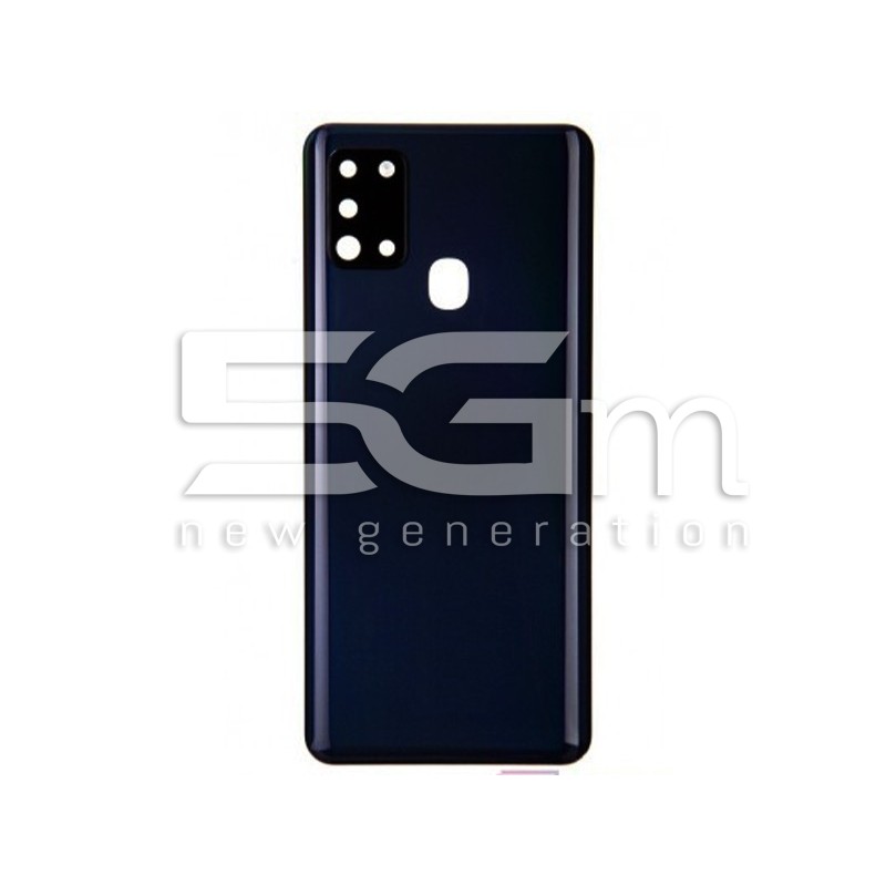 Rear Cover Black + Lens Camera Samsung SM-A217 A21s No Logo