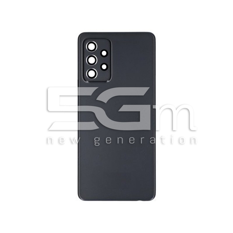 Rear Cover Black + Camera Lens Samsung SM-A525 A52 No Logo