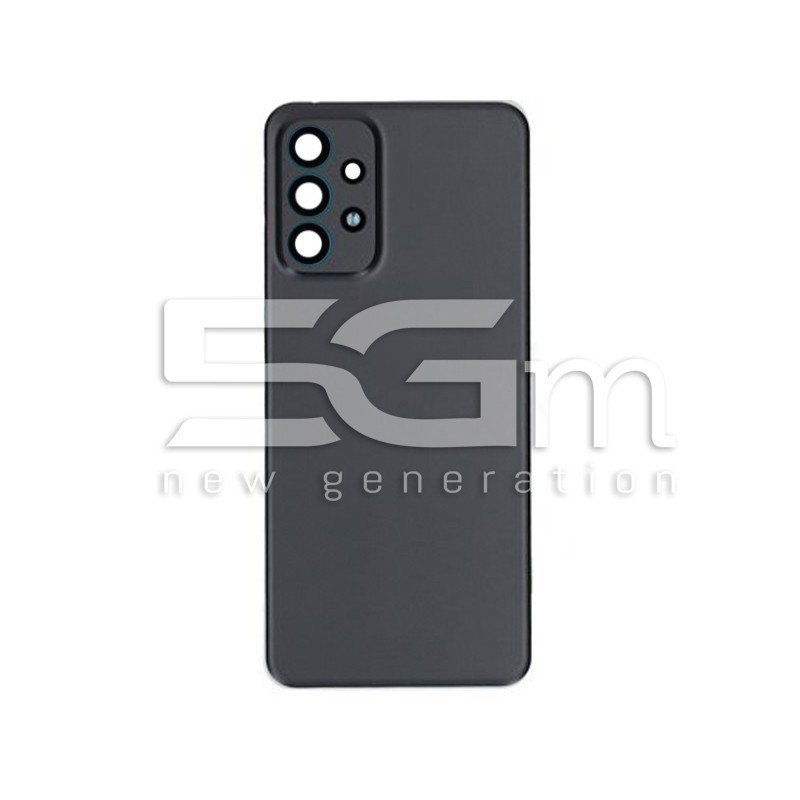 Rear Cover Black + Camera Lens Samsung SM-A235 A23 No Logo