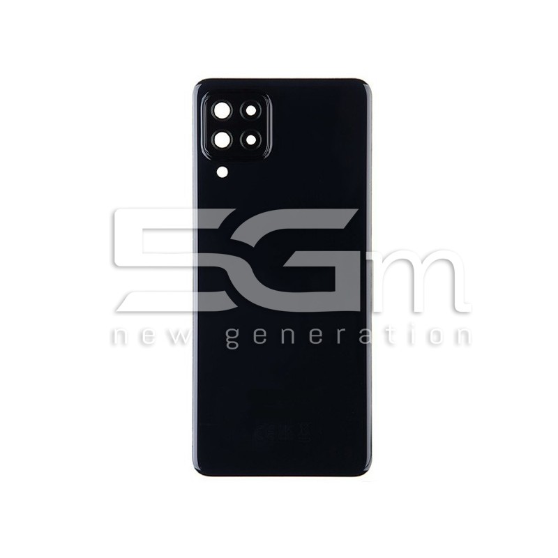 Rear Cover Black + Lens Camera Samsung SM-A225 A22 No Logo