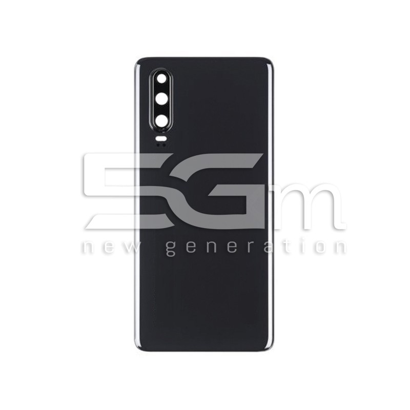 Rear Cover Black + Camera Lens Huawei P30 No Logo