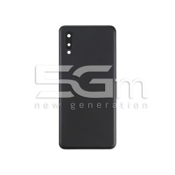 Rear Cover Black + Lens Camera Samsung SM-A022 A02 No Logo