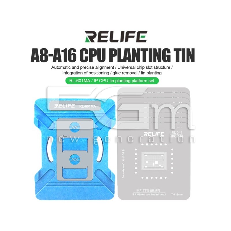 Relife RL-601MA CPU Reballing Stencil Platform A8 - A16