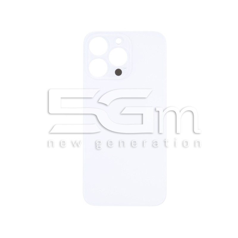Rear Cover White iPhone 14 Pro Big Hole No Logo