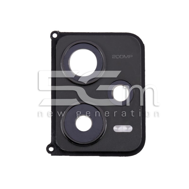 Vetrino Camera Posteriore + Frame Nero Xiaomi Redmi Note 12 Pro+