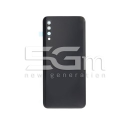 Rear Cover Black + Camera Lens Samsung SM-A505 A50 No Logo