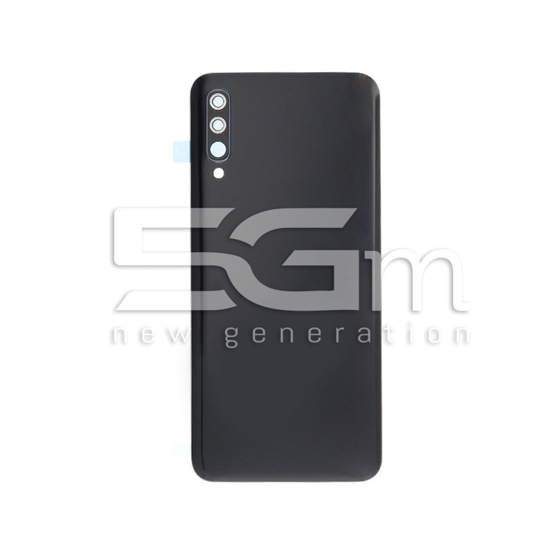 Rear Cover Black + Camera Lens Samsung SM-A505 A50 No Logo