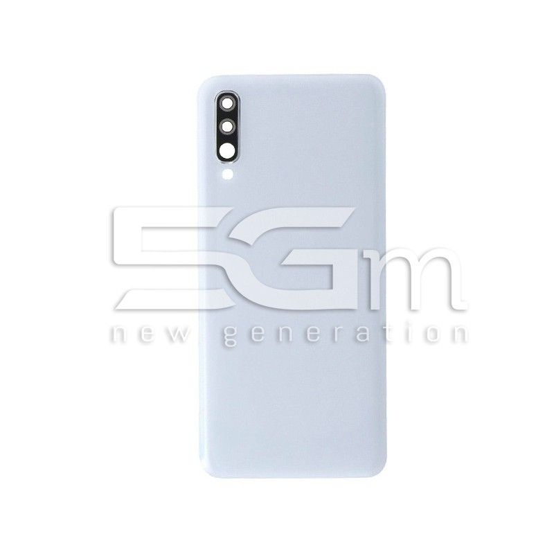 Rear Cover White + Camera Lens Samsung SM-A505 A50 No Logo