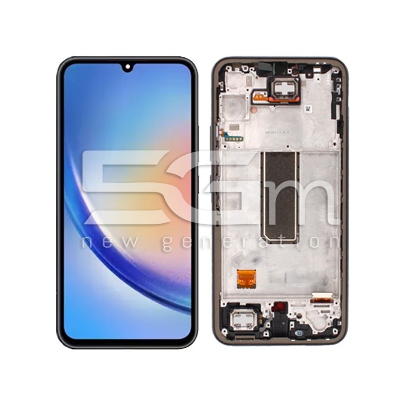 Display Touch + Frame Black Samsung SM-A346 A34 5G Ori