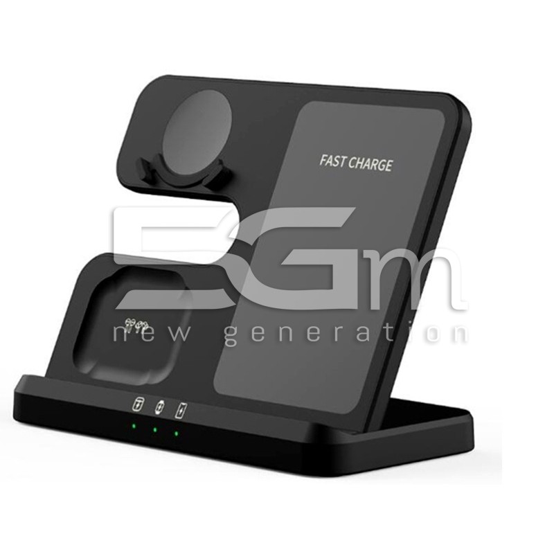 3 in 1 Mobile Phone Watch Earphone Wireless Charger