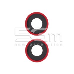 Rear Camera Lens + Frame Red iPhone 14 - 14 Plus