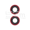 Rear Camera Lens + Frame Red iPhone 14 - 14 Plus