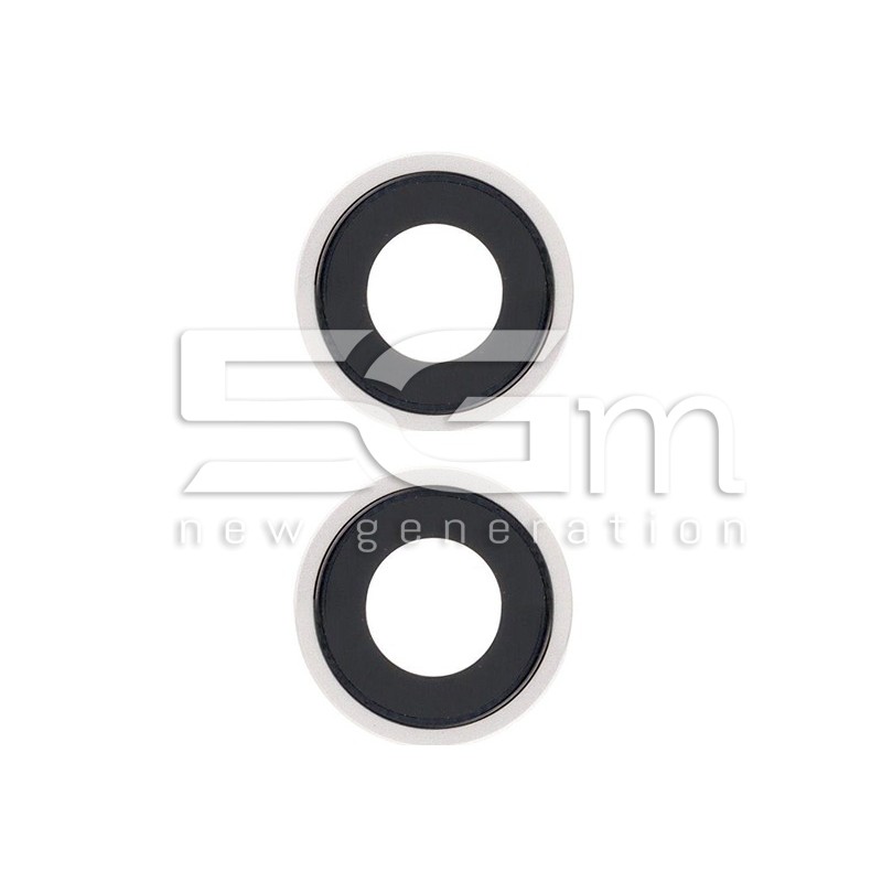 Rear Camera Lens + Frame Silver iPhone 14 - 14 Plus