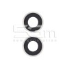 Rear Camera Lens + Frame Silver iPhone 14 - 14 Plus
