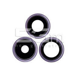Vetrini Camera Posteriore + Frame Purple 14 Pro - 14 Pro Max