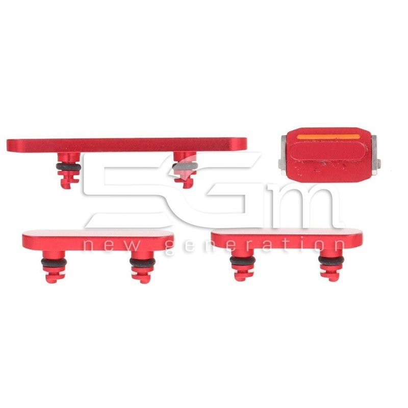 Set of 4 Red External Keys iPhone 14 - 14 Plus