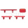 Set of 4 Red External Keys iPhone 14 - 14 Plus