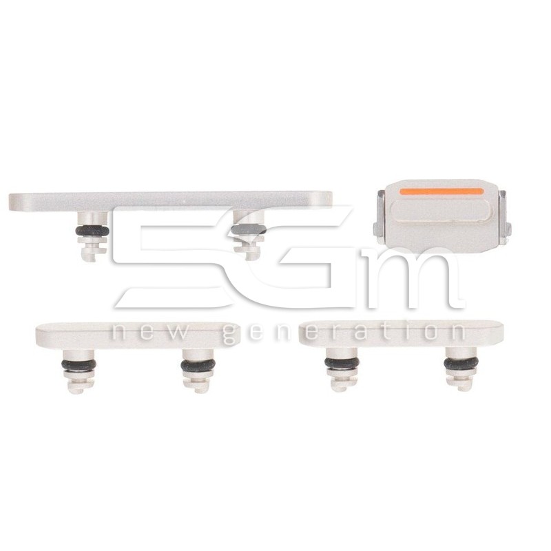 Set of 4 White External Keys iPhone 14 - 14 Plus