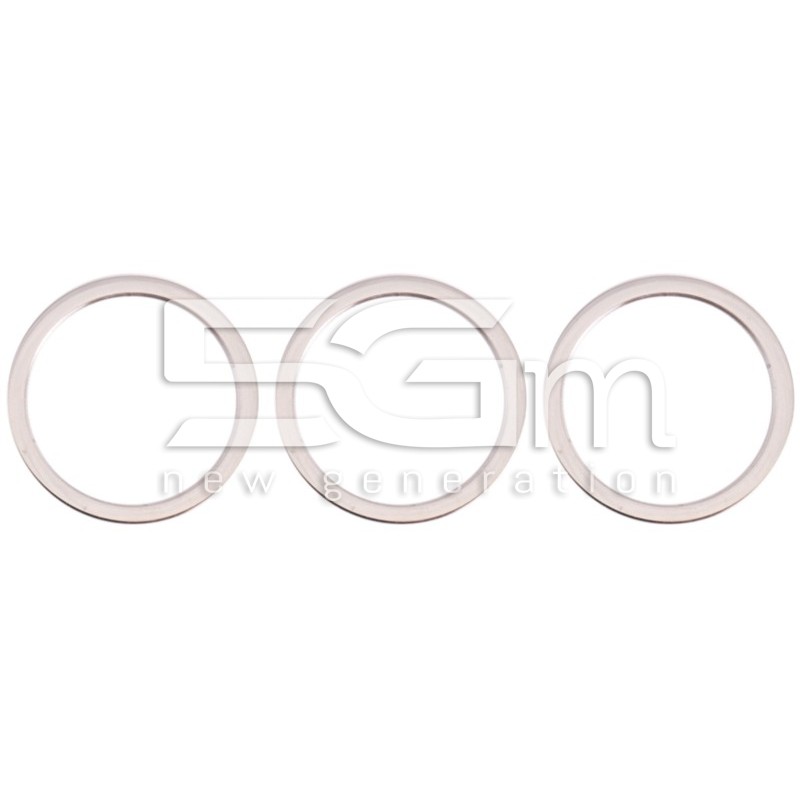 Set 3 Pcs Frame White Camera Posteriore iPhone 13 Pro Max