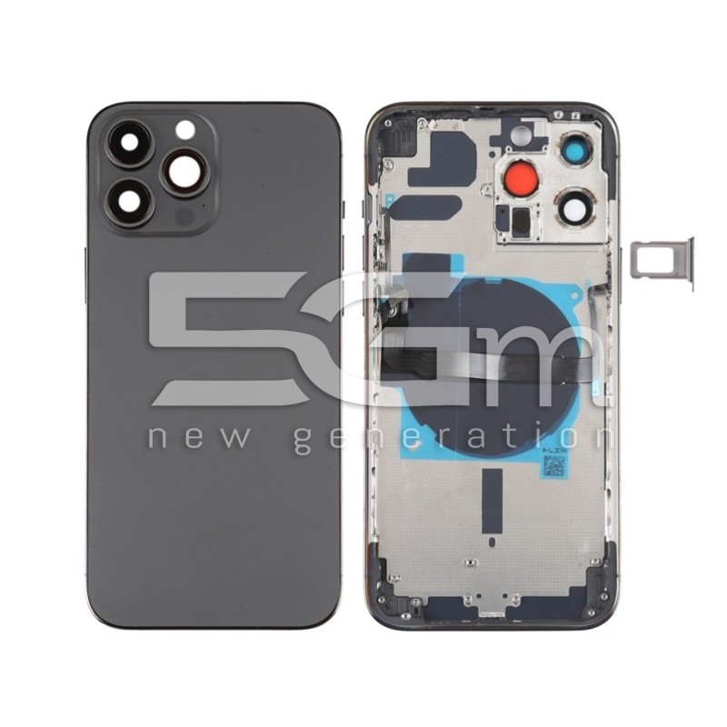 Rear Cover Black iPhone 13 Pro Max No Logo