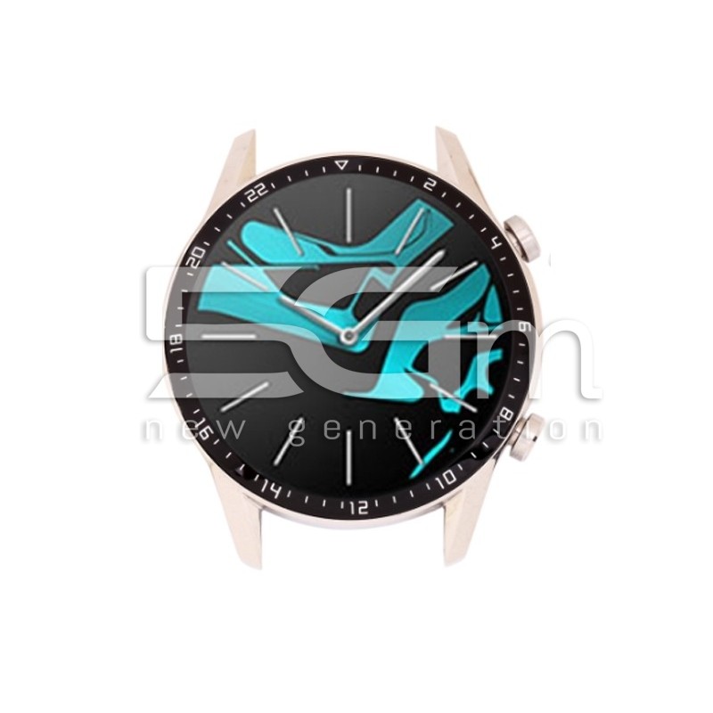 Ecrã Táctil + Chassi Silver Huawei Watch GT2 46mm