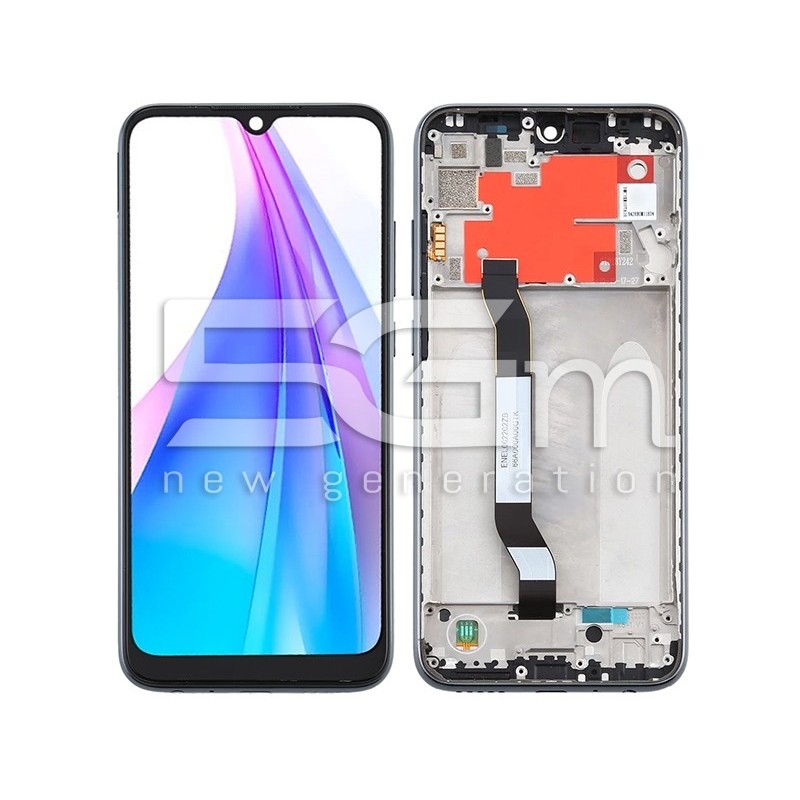 Ecrã Táctil + Chassi Preto Xiaomi Redmi Note 8T (IPS)