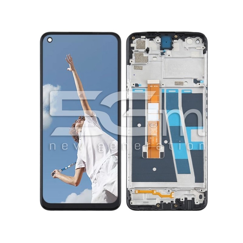 Display Touch + Frame Black Oppo A52 (IPS)