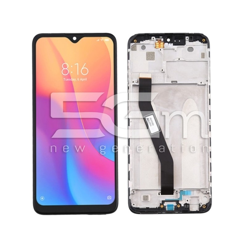 Ecrã Táctil + Chassi Preto Xiaomi Redmi 8 - 8A (IPS)