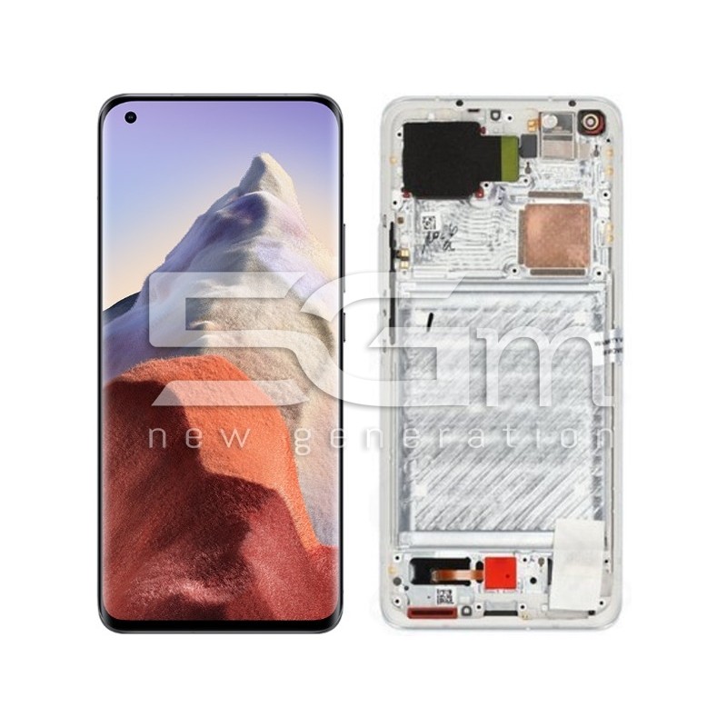 Ecra Tactil + Chassi Ceramic White Xiaomi Mi 11 Ultra 5G - 11 Pro