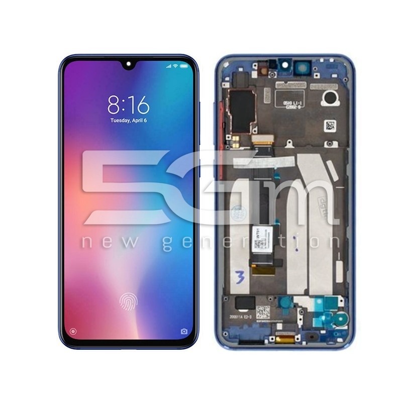 Ecra Tàctil + Chassi Ocean Blue Xiaomi Mi9 SE (Pulled)