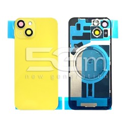 Retro Cover Yellow + Holder + Magnetism Ring iPhone 14 No Logo