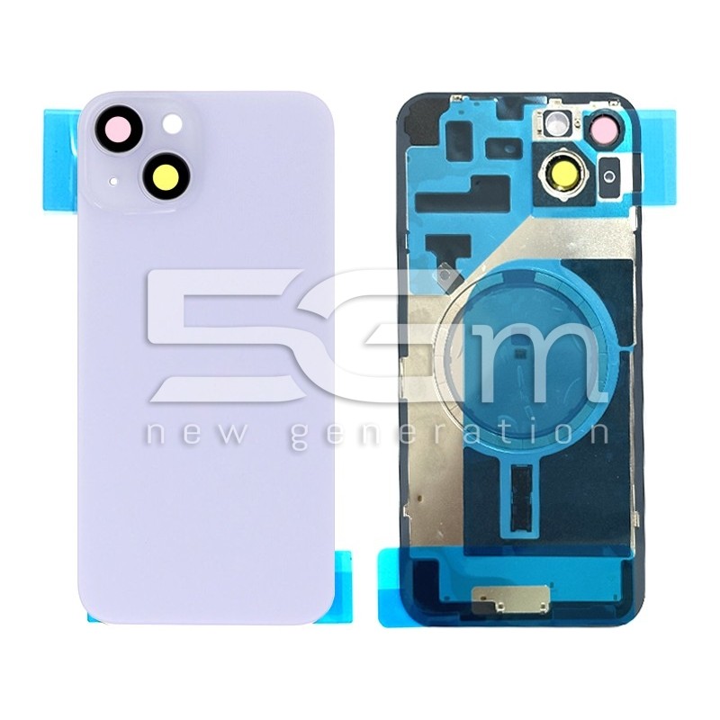 Rear Cover Purple + Holder + Magnetism Ring iPhone 14 Plus No Logo