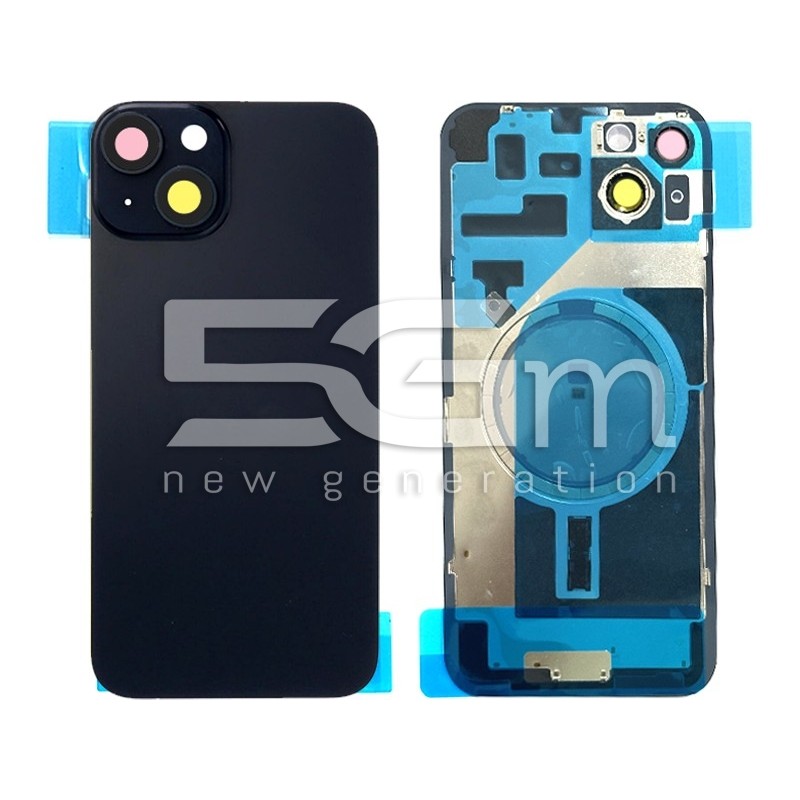 Rear Cover Midnight + Holder + Magnetism Ring iPhone 14 Plus No Logo