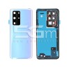 Retro Cover Ice White + Vetrino Camera Huawei P40 Pro No Logo