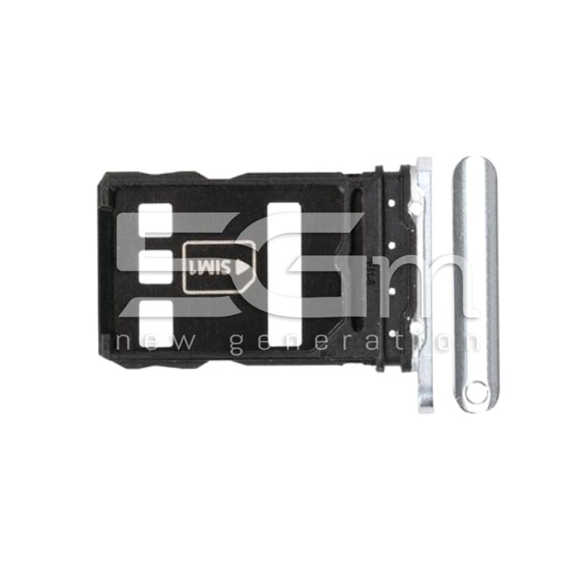 Sim Card Tray Silver Frost - Ice White Huawei P40 Pro