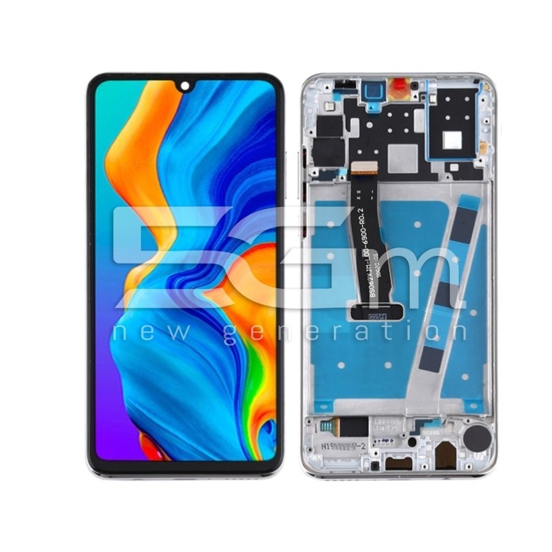 Display Touch + Frame Pearl White Huawei P30 Lite (IPS) ″Camera 24MP″