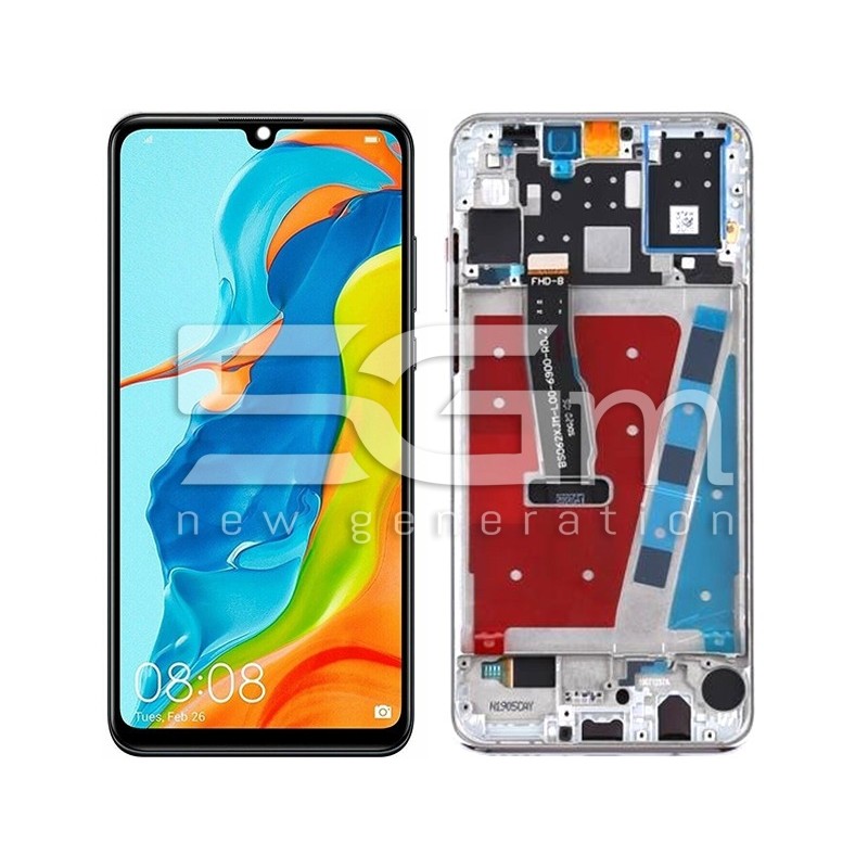 Display Touch + Frame Pearl White Huawei P30 Lite (IPS) ″Camera 48MP″